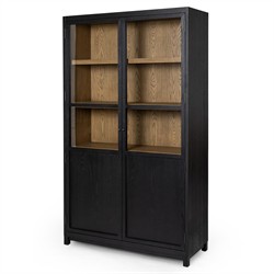 Clarence Modern Classic Black Oak Display Case|