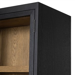 Clarence Modern Classic Black Oak Display Case|