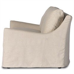 Levi Modern Classic Beige Linen Slipcovered Sofa - 94"|