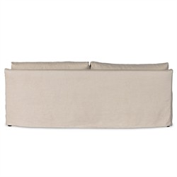 Levi Modern Classic Beige Linen Slipcovered Sofa - 94"|