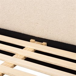 Eugene Modern Classic Cream Boucle Performance Bed - Queen|