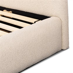 Eugene Modern Classic Cream Boucle Performance Bed - Queen|