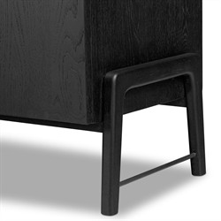 Matthew Modern Classic Black Oak Media Console - 94"|