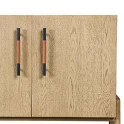 Matthew Modern Classic Brown Oak Media Console - 94"|