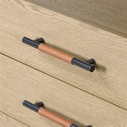 Matthew Modern Classic Brown Oak Media Console - 94"|