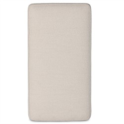 Leah Modern Classic Cream Performance Boucle Cocktail Ottoman|