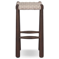Savio Vintage White Outdoor Counter Stool|