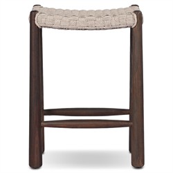 Savio Vintage White Outdoor Counter Stool|