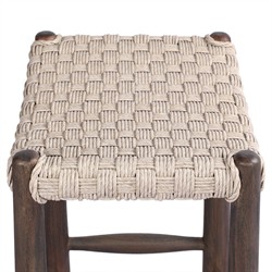 Savio Vintage White Outdoor Counter Stool|
