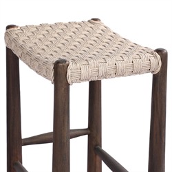 Savio Vintage White Outdoor Counter Stool|