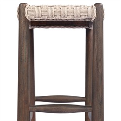 Savio Vintage White Outdoor Counter Stool|