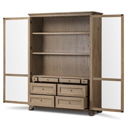 Sussex Drifted Oak Wide Cabinet|