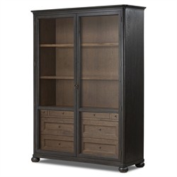 Sussex Smoked Black Wide Cabinet|