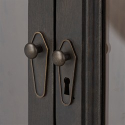 Sussex Smoked Black Wide Cabinet|