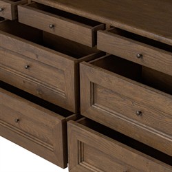 Sussex Smoked Black Wide Cabinet|