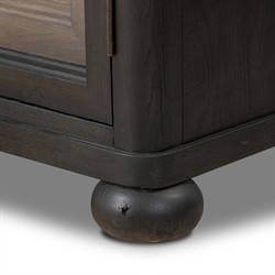 Sussex Smoked Black Wide Cabinet|