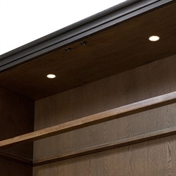 Sussex Smoked Black Wide Cabinet|