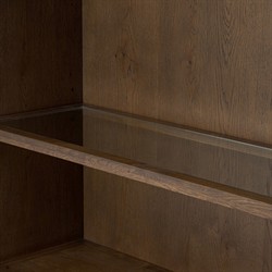 Sussex Smoked Black Wide Cabinet|