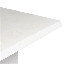 Avila Aged White Concrete Outdoor Dining Table - 84"|