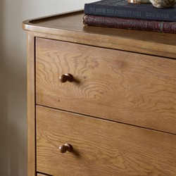 Franny Saddle Brown Oak Chest|