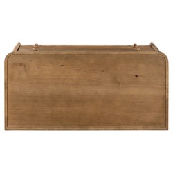Franny Saddle Brown Oak Chest|