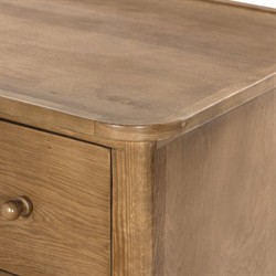 Franny Saddle Brown Oak Chest|