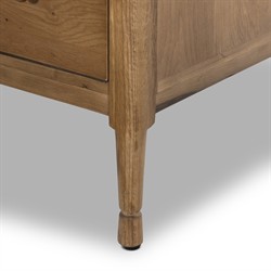 Franny Saddle Brown Oak Chest|