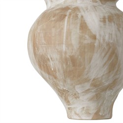 Caelum  Coastal Beach  Antique White Porcelain Vase - Set of 2|