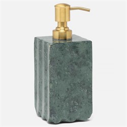 Pigeon and Poodle Proviso Modern Classic Jade Green Fluted Marble Soap Pump|