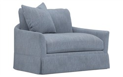 Hartwell Nantucket Blue Performance Chair and a Half|