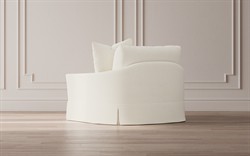 Hartwell Twilight Blue Performance Velvet Chair and a Half|