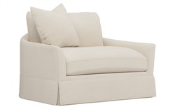 Hartwell Coconut Cream Performance Chair and a Half|