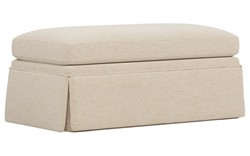 Hartwell Parchment Performance Ottoman|