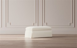 Hartwell Parchment Performance Ottoman|