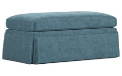 Hartwell Lakeside Performance Velvet Ottoman|