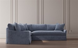 Hartwell Nantucket Blue Performance Corner Sectional - 118"|