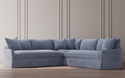 Hartwell Nantucket Blue Performance Corner Sectional - 118"|