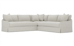 Hartwell Cloud Grey Textured Boucl+? Corner Sectional - 118&quot;|