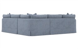Hartwell Cloud Grey Textured Boucl+? Corner Sectional - 118&quot;|