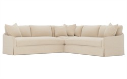 Hartwell Parchment Performance Corner Sectional - 118&quot;|