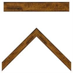 Lyra Traditional Green Tree Landscape Brown Walnut Frame Painting - 8x10|