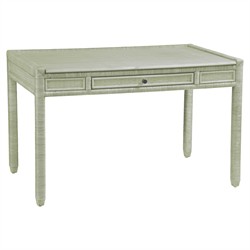 Mako Coastal Beach Green Rattan Writing Desk|