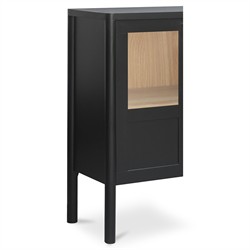 Riona Modern Classic Black Pine Wood Cabinet|