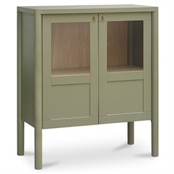 Riona Modern Classic Green Pine Wood Cabinet|