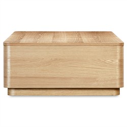 Rex Modern Classic Natural Oak Rectangular Storage Coffee Table|