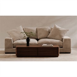 Rex Modern Classic Brown Walnut Rectangular Storage Coffee Table|