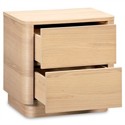 Rex Modern Classic Natural Oak Nightstand|