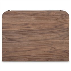Rex Modern Classic Brown Walnut Nightstand|