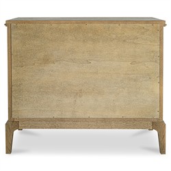 Melanie Updated Traditional Brown Oak Nightstand|