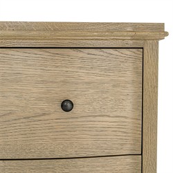 Melanie Updated Traditional Brown Oak Nightstand|